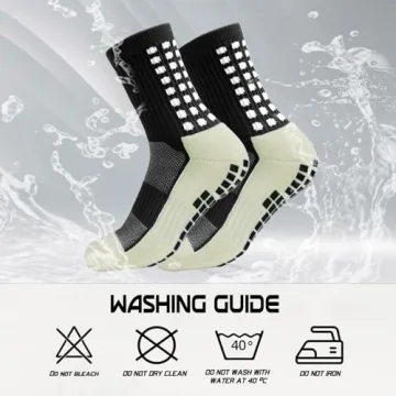 Yufree Soccer Socks with Anti Slip Grip - 4 Pairs