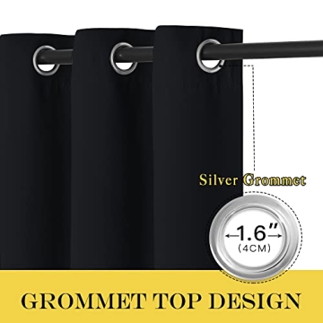 NICETOWN Blackout Thermal Insulated Sliding Door Curtains