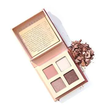 ĀTHR Crystal Eyeshadow Quad | 4 Shades | Clean, Organic, Vegan, Cruelty-Free & Recyclable (Rose Quartz Crystal)