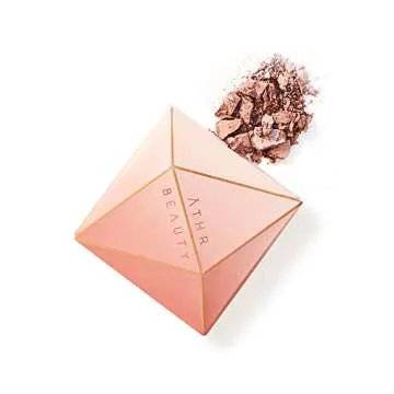 ĀTHR Crystal Eyeshadow Quad | 4 Shades | Clean, Organic, Vegan, Cruelty-Free & Recyclable (Rose Quartz Crystal)