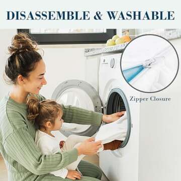 2 Inch Memory Foam Mattress Topper Twin XL, Cooling Gel Bed Topper with Removable Cover, Soft & Pain Relief & Breathable, CertiPUR-US & Oeko-Tex Certified