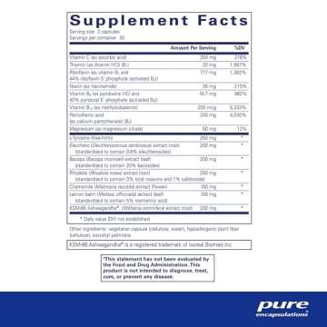 Pure Encapsulations Daily Stress Formula | Supports Relaxation & Cognitive Function | 90 Capsules