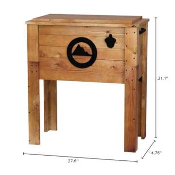 Rustic 45 Qt Outdoor Beverage Cooler for Stylish Gatherings