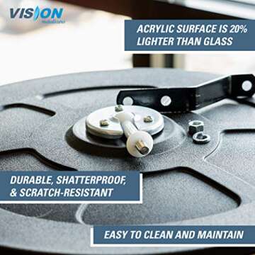 Vision Metalizers IC1800 18" Acrylic Convex Mirrors