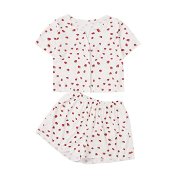 Verdusa Women's Floral PJ Set - Soft, Stretchy & Stylish Sleepwear