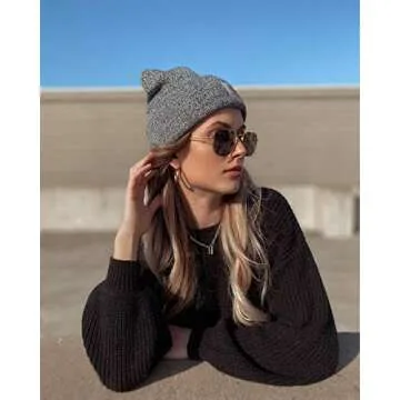 BOUTIQUELOVIN Gold Paperclip Chain Lock Necklace for Women | 14K Gold Plated Thick Necklaces Link Ch...