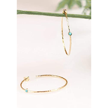 Elegant 14K Gold-Plated Dainty Hoop Earrings - Perfect Gift
