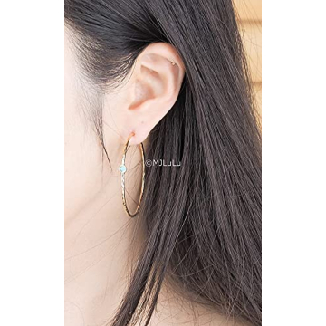 Elegant 14K Gold-Plated Dainty Hoop Earrings - Perfect Gift