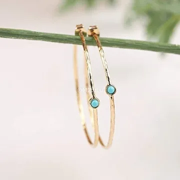 Elegant 14K Gold-Plated Dainty Hoop Earrings - Perfect Gift