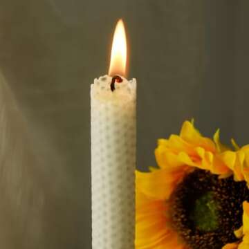 Beeswax Taper Candles Hand Rolled
