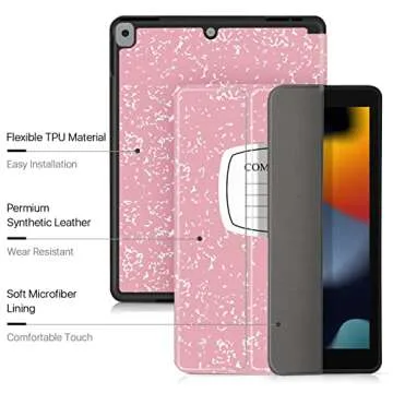 TNP iPad Protective Case with Pencil Holder - Slim & Stylish