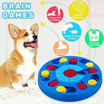Joansan Dog Puzzle Toy for Smart Dogs Treat Puzzle Game
