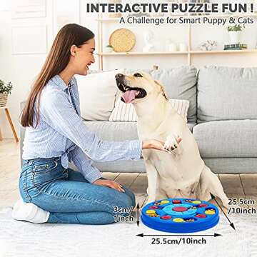Joansan Dog Puzzle Toy for Smart Dogs Treat Puzzle Game