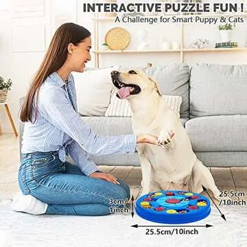 Joansan Dog Puzzle Toy for Smart Dogs Treat Puzzle Game