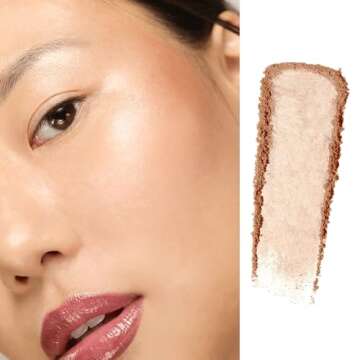 Gerard Cosmetics Star Powder Highlighter Marilyn, Gold Mineral Highlighter Makeup for Glowing Skin, Professional Facial Luminizer, Cruelty Free, Made in the USA