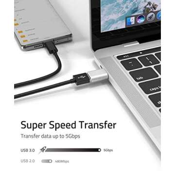 Syntech USB C to USB Adapter for iPhone and MacBooks