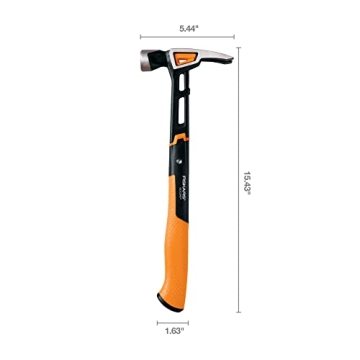 Fiskars Pro IsoCore Hammer - 20 oz Shock Absorbing Hammer