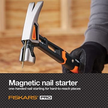 Fiskars Pro IsoCore Hammer - 20 oz Shock Absorbing Hammer