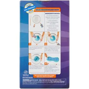 Elmer's Color Changing Slime Kit | Slime Supplies Include Elmer's Color Changing Glue, Elmer's Magical Liquid Slime Activator, UV Light, 5 Piece Kit, Blue/Purple + Yellow/Red