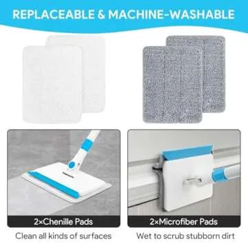 Effortless Baseboard Cleaner Tool with Adjustable Handle