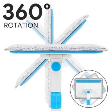 Effortless Baseboard Cleaner Tool with Adjustable Handle
