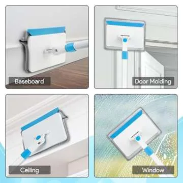 Effortless Baseboard Cleaner Tool with Adjustable Handle