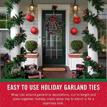 VELCRO Holiday Garland Ties for Easy Decorative Solutions
