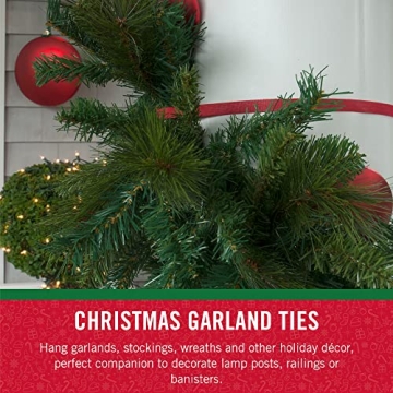 VELCRO Holiday Garland Ties for Easy Decorative Solutions