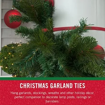 VELCRO Holiday Garland Ties for Easy Decorative Solutions