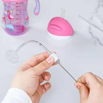 Hiware Straw Cleaner Brush Set: 8-Piece Durable Cleaning Kit