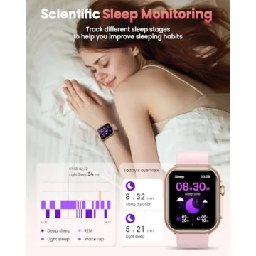 Smart Watch for Fitness Tracker: 30 Day Battery Life