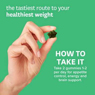 Zenwise Health Fat Burner Gummies - Appetite Suppressant for Weight Loss with Green Tea Extract and Garcinia Cambogia for Metabolism + Green Coffee Bean and Raspberry Ketone - 60 Count Apple Gummies