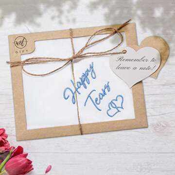 W&F GIFT Mother Of The Bride Handkerchief - Happy Tears Keepsake for Wedding