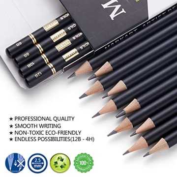 MARKART 14-Piece Professional Drawing Pencil Set - Artists' Choice