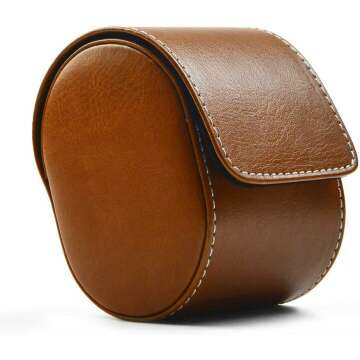Oirlv Luxury Leather Watch Case for Gifts & Travel