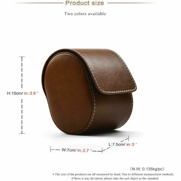 Oirlv Luxury Leather Watch Case for Gifts & Travel