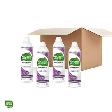 Seventh Generation Disinfectant Spray, Lavender Vanilla & Thyme, 13.9 Ounce (Pack of 4)