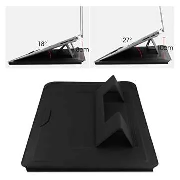 HoYiXi 14 Inch Laptop Sleeve Case Leather Bag with Stand Compatible with Mac Pro 14 2021/ASUS Vivobook 14/HP Pavilion X360/IdeaPad 14/Dell HP ASUS Acer Huawei Matebook 14'' PC, Black