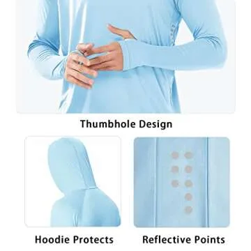 NORTHYARD Men's Long Sleeve UPF 50+ Sun Protection Hoodie