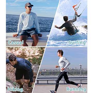 NORTHYARD Men's Long Sleeve UPF 50+ Sun Protection Hoodie