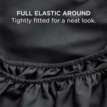 Bedsure Queen Sheet Set - 4 Pieces Soft Queen Size Sheets - Breathable & Cooling - Hotel Luxury - Easy Care Polyester Microfiber Bedding for Women, Men, Black