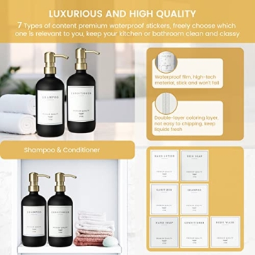 Elegant Glass Soap Dispenser Set for Kitchen and Bathroom