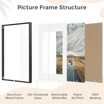 Elegant 24x36 Metal Picture Frame for Stylish Home Decor