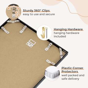 Elegant 24x36 Metal Picture Frame for Stylish Home Decor