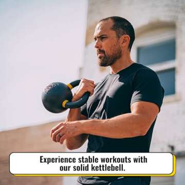 Kettlebell Kings Adjustable Kettlebell Weights 5-90 LB - Premium Quality Cast Iron for Home and Gym ...