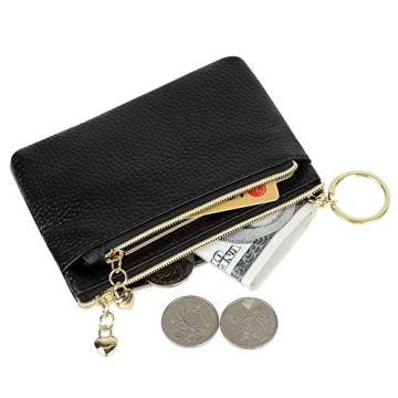 Stylish Genuine Leather Mini Wallet Pouch for Women