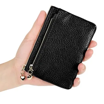 Stylish Genuine Leather Mini Wallet Pouch for Women