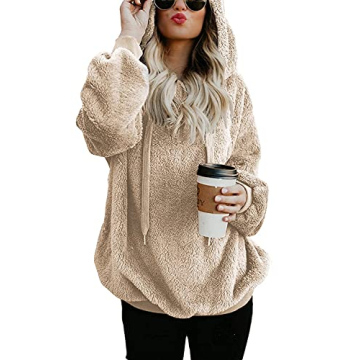 ReachMe Cozy Oversized Sherpa Hoodie for Women