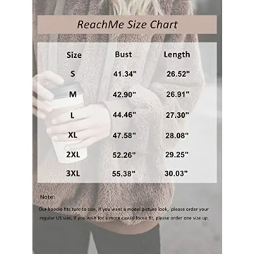 ReachMe Cozy Oversized Sherpa Hoodie for Women