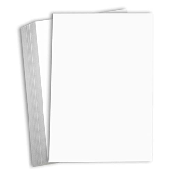 Hamilco White Cardstock Paper 11x17 65 lb Cover Card Stock 25 Pack (Bright)